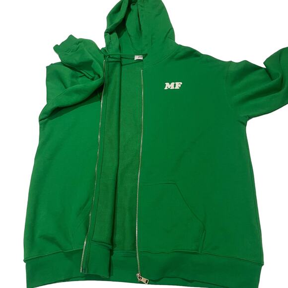 The Mayfair Group Empathy Always Zip Up Hoodie - Green - S/M - Picture 11 of 13